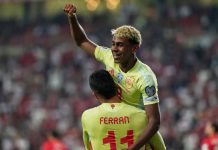 Yamal sufre lesión en la ingle y queda fuera de las eliminatorias lamine, yamal, ferran, torres,