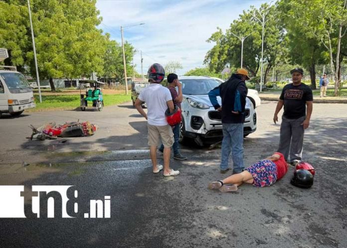 Foto: Accidente de tránsito en el Distrito II de Managua / TN8 Foto: Accidente de tránsito en el Distrito II de Managua / TN8