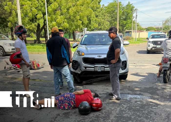 Foto: Accidente de tránsito en el Distrito II de Managua / TN8