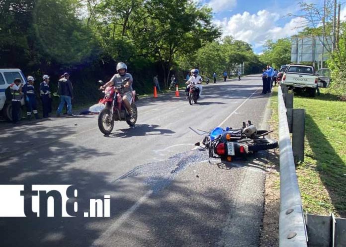 Foto: Mortal accidente de tránsito en una cuesta de Ocotal / TN8 Foto: Mortal accidente de tránsito en una cuesta de Ocotal / TN8
