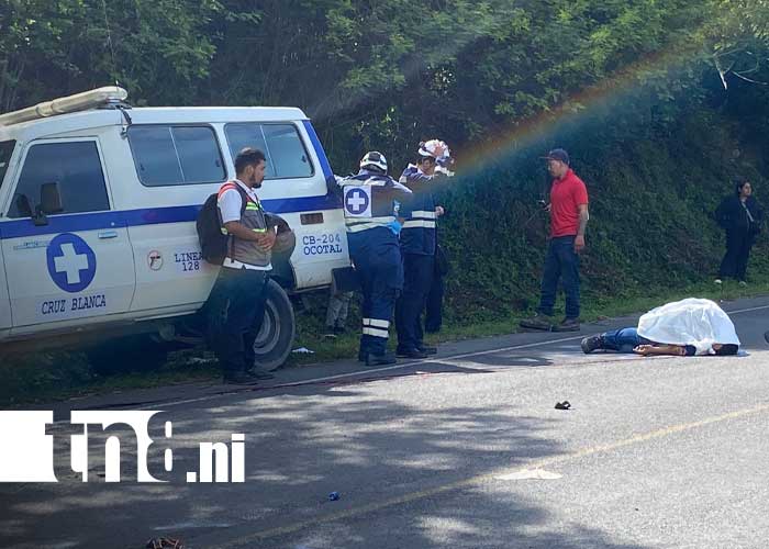 Foto: Mortal accidente de tránsito en una cuesta de Ocotal / TN8