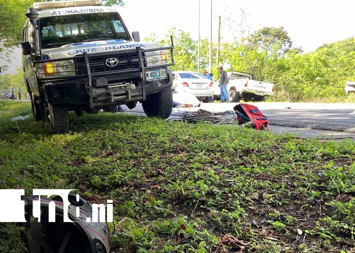 Foto: Mortal accidente de tránsito en una cuesta de Ocotal / TN8