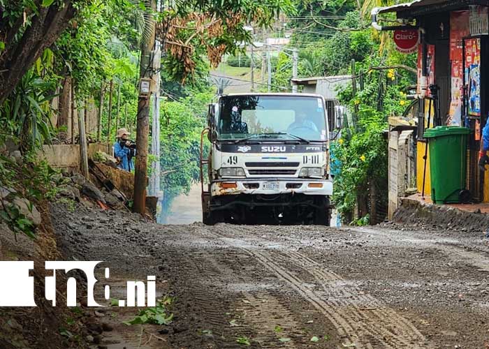 Foto: Mejoramiento de calles en Managua / TN8