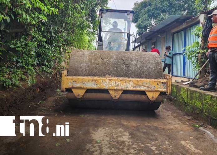 Foto: Mejoramiento de calles en Managua / TN8 Foto: Mejoramiento de calles en Managua / TN8