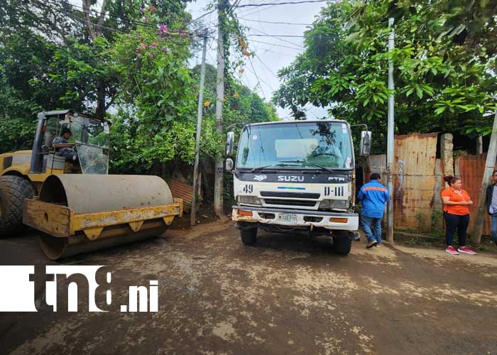 Foto: Mejoramiento de calles en Managua / TN8