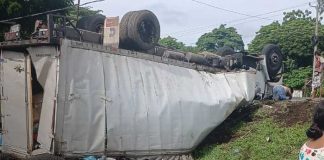 Foto: Accidente con camión y mototaxi en La Paz Centro, León / TN8