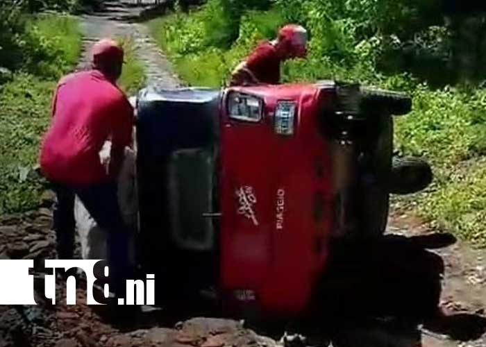 Foto: Accidente con caponera en Moyogalpa, Isla de Ometepe / TN8