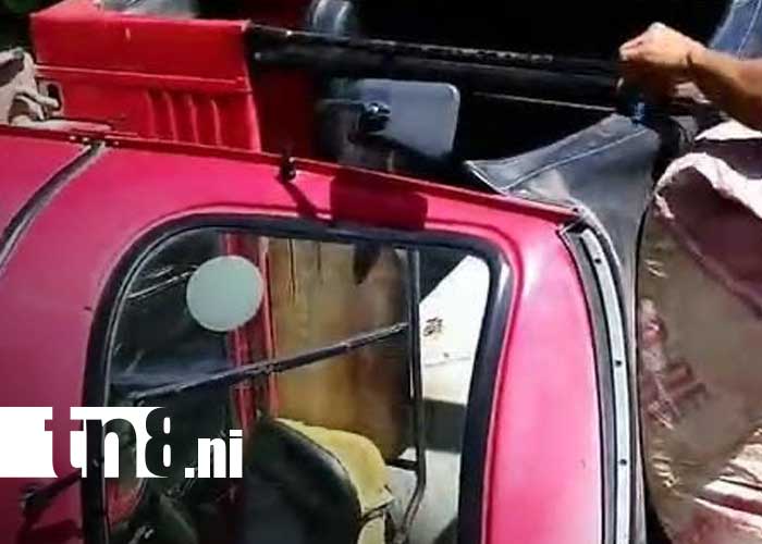 Foto: Accidente con caponera en Moyogalpa, Isla de Ometepe / TN8