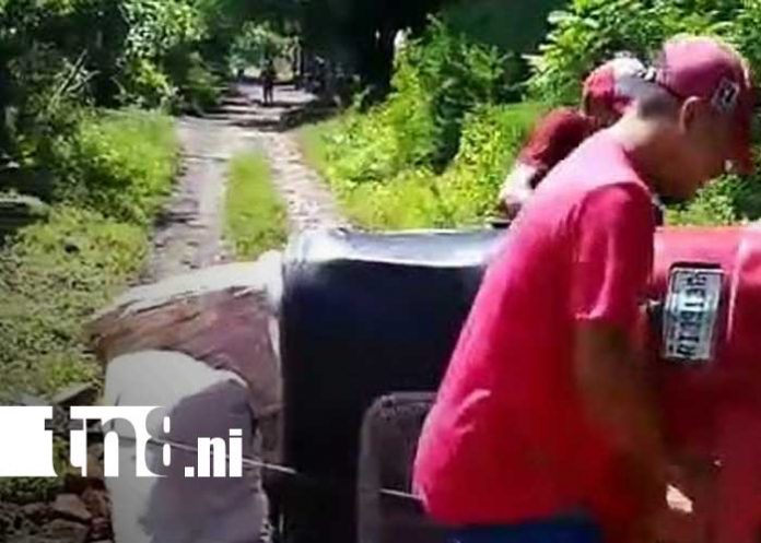 Foto: Accidente con caponera en Moyogalpa, Isla de Ometepe / TN8