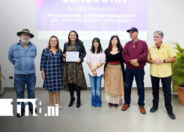 Foto: Concluye taller especializado en Nicaragua sobre producción y posproducción de cortometrajes animados / TN8