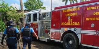 Foto: Incendio en una vivienda del Distrito VI de Managua / TN8
