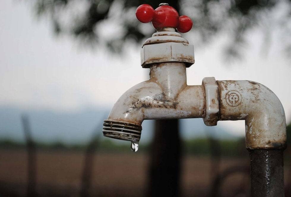 Foto: Interrupción del servicio de agua en Managua