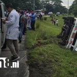 Accidente de tránsito deja varios lesionados en la carretera Juigalpa – Managua Foto: Accidente en carretera Juigalpa - Managua / TN8
