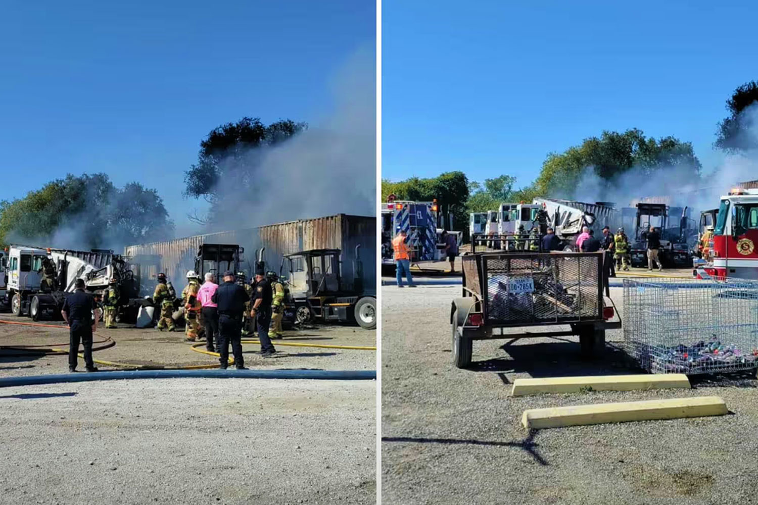Foto: Impactante accidente en Texas: aeronave cae y varios vehículos arden/ Cortesía