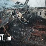 Jeep se quema por cortocircuito en Matiguás, Matagalpa Foto: Jeep agarra fuego en un autolavado de Matiguás / TN8