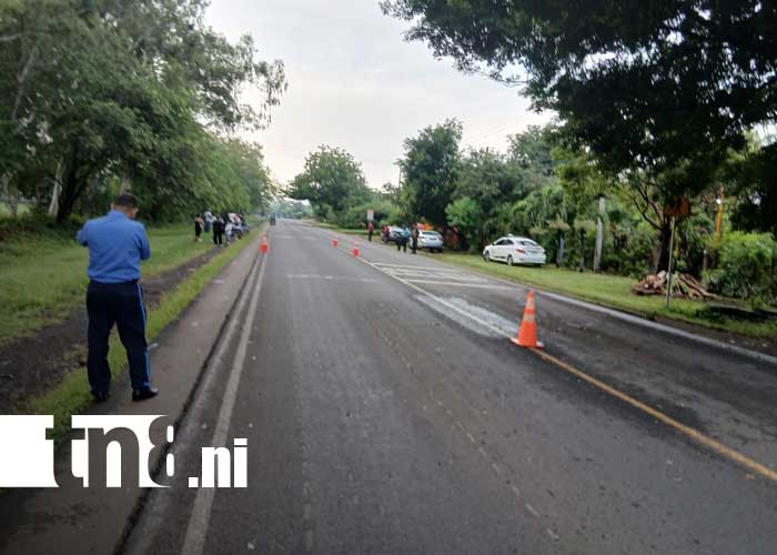Foto: Fatal accidente de tránsito en Masaya / TN8