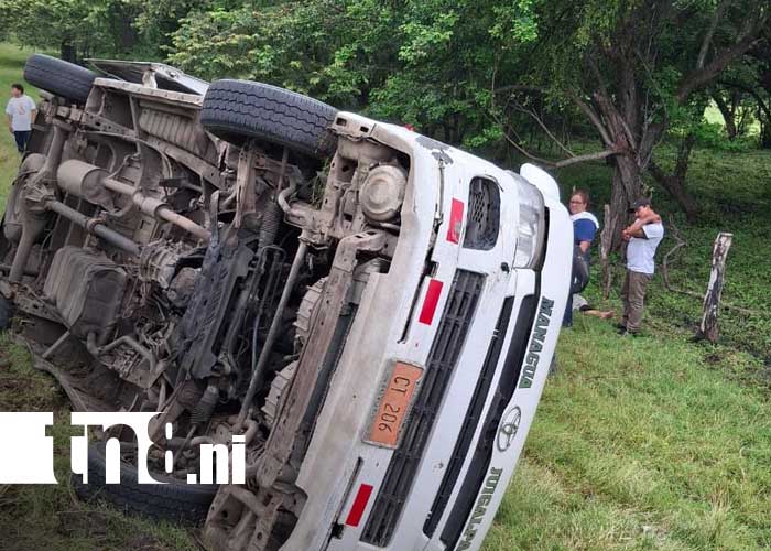 Foto: Accidente en carretera Juigalpa - Managua / TN8