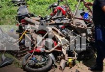 Exitoso operativo: Desmantelan desarme de motos robadas en Los Brasiles, Managua Foto: Desmantelan centro para desarme de motos en Los Brasiles, Managua / TN8