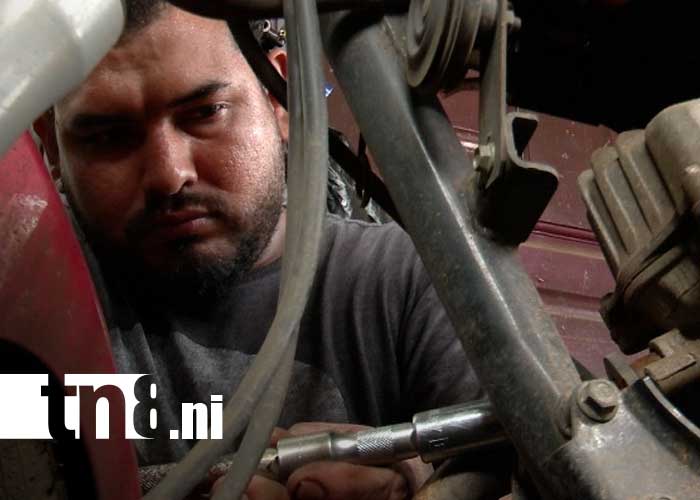 Foto: Conducción de motos en Managua / TN8