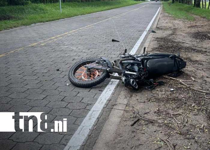 Foto: Accidente con moto en Jalapa / TN8