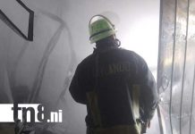 Foto: Incendio en una vivienda de Ciudad Belén, Managua / TN8