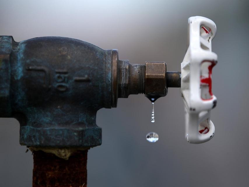 Foto: Interrupción del servicio de agua en Managua