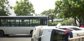 Foto: Accidente con bus de la Ruta 172 en Managua / TN8