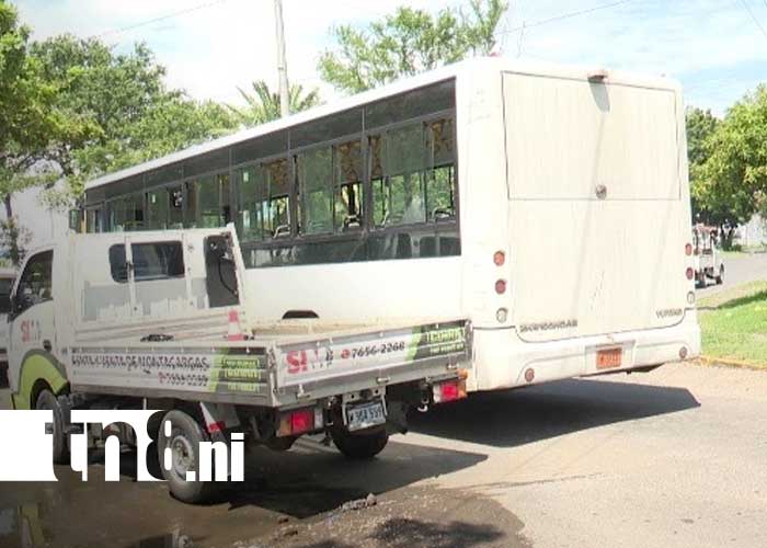Foto: Accidente con bus de la Ruta 172 en Managua / TN8