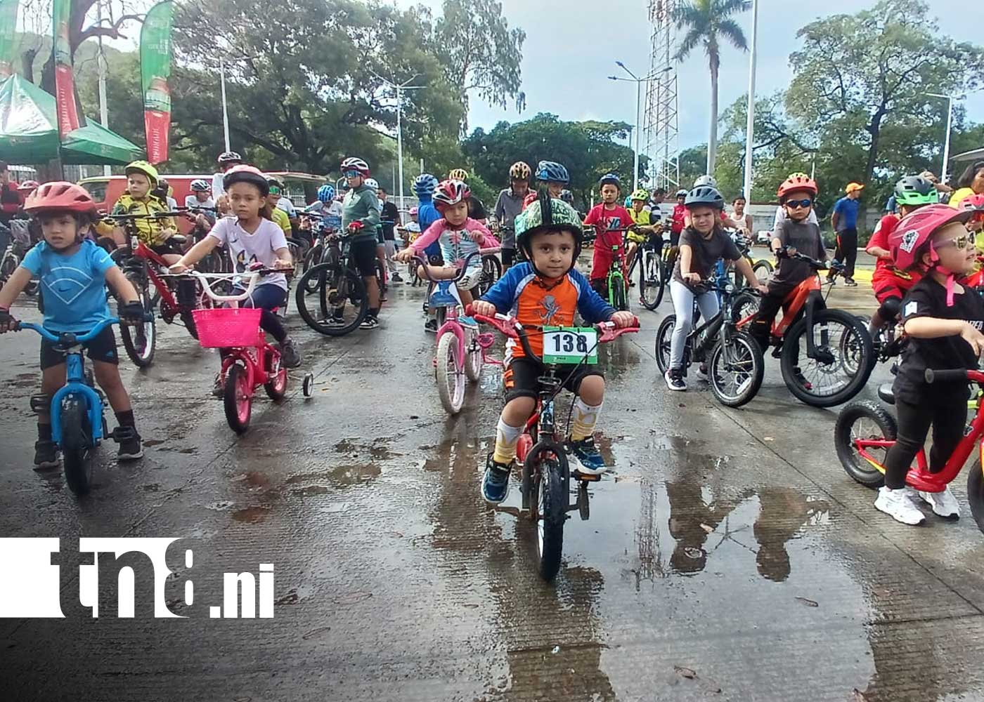 Foto: Managua vive la emoción del ciclismo infantil en Las Piedrecitas/ TN8