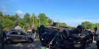 oto: Fuerte accidente en Carretera Masaya - Catarina / TN8