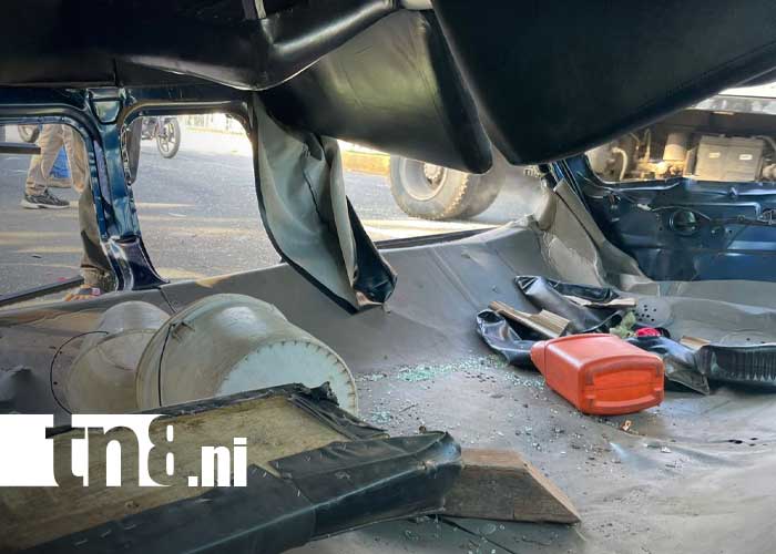 oto: Fuerte accidente en Carretera Masaya - Catarina / TN8