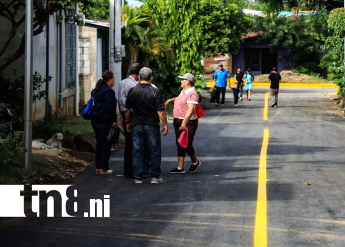 Foto: calle nueva para habitante de Villa Libertad en Managua/TN8