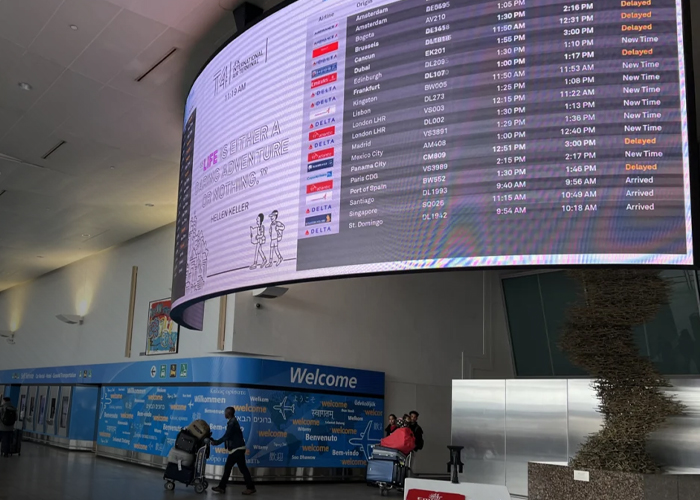 Foto: Aeropuertos afectados en Estados Unidos /cortesía 