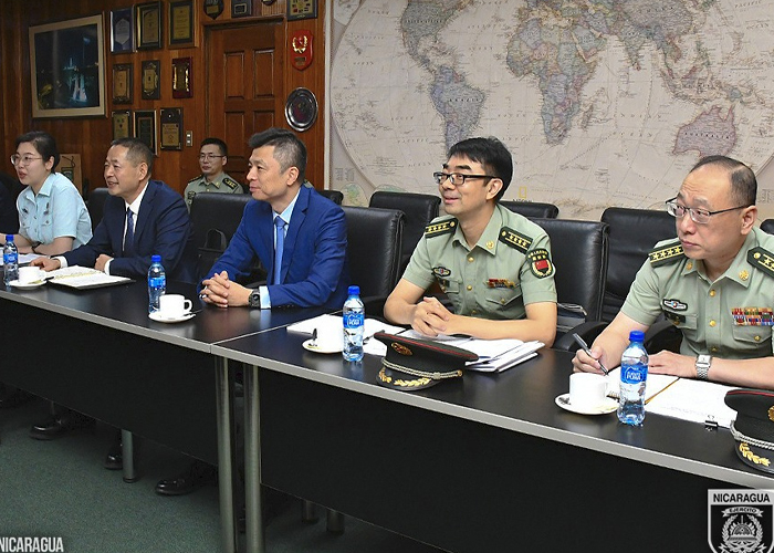 Foto: Nicaragua recibe visita de delegación militar de la República Popular China / Cortesía