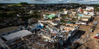 Foto: Tornado en Brasil /cortesía