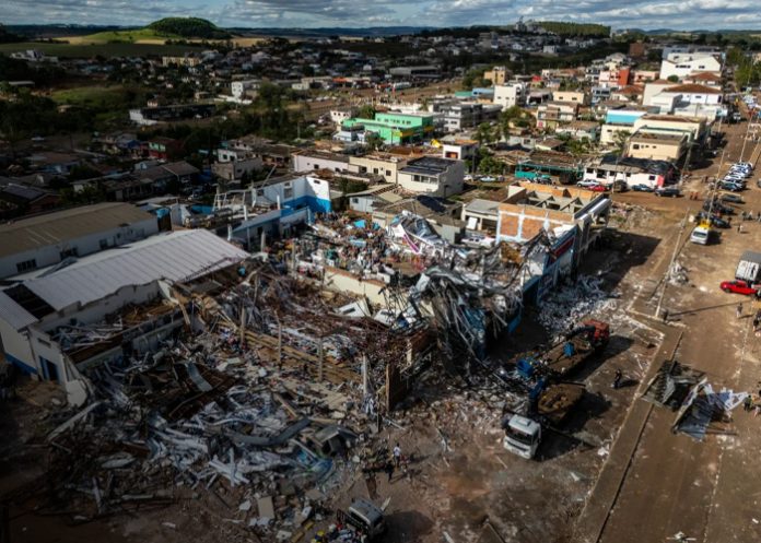 Foto: Tornado en Brasil /cortesía