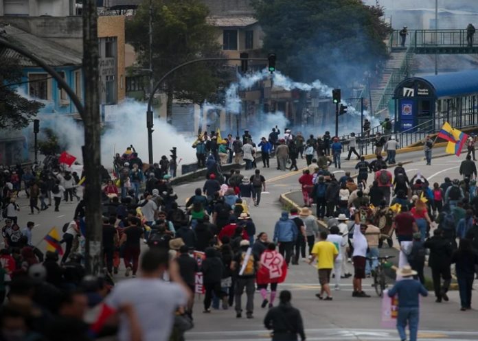Foto: Protestas en Ecuador /cortesía