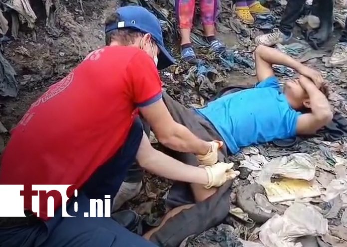 Foto: Joven resulta herido tras ser atropellado por camión en basurero de Estelí/TN8