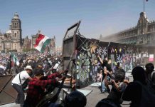 Presidenta de México condena violencia en marcha de la Generación Z Foto: Marcha de la Generación Z genera enfrentamientos en México/ Cortesía