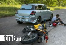Dos motociclistas resultan heridos tras chocar contra vehículo en La Libertad – Juigalpa Foto: Dos motociclistas resultan heridos tras chocar contra vehículo en La Libertad – Juigalpa/TN8