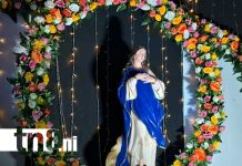 Jinotepe ilumina altares en honor a la Virgen María Foto: Carazo honra a la Virgen con tradición y cultura/Cortesía