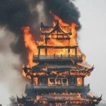 Foto:China investiga incendio en templo reconstruido/Cortesía