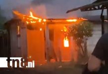 Foto: Hombre le pegó fuego a la casa de la suegra en El Rama tras discutir con su mujer/TN8