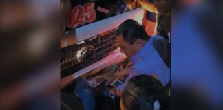 Foto: Motociclista queda prensado entre bus y moto en Managua/TN8