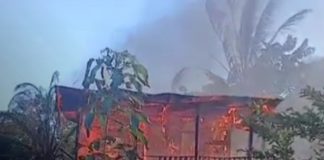 Foto: Caribe Norte en tensión: familiares reaccionan con fuego en viviendas/TN8