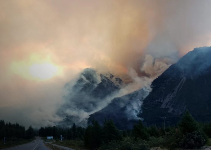 Foto: Incendio en Argentina /cortesía