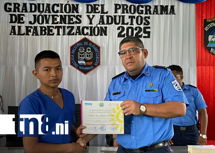 Foto:166 privados de libertad culminan su educación de adultos en Matagalpa/TN8