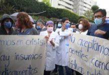 Protestas en Ecuador exigen acciones inmediatas ante la crisis sanitaria Foto: Manifestaciones en Ecuador /cortesía