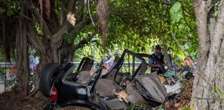 Foto: Camión fuera de control provoca choque devastador en la carretera Sur/TN8