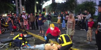 Foto: Motociclista resulta gravemente herido tras estrellarse en la Rotonda El Periodista/TN8